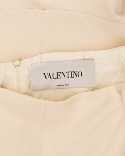 Valentino Ruffled shoulder powder-pink mini skirt