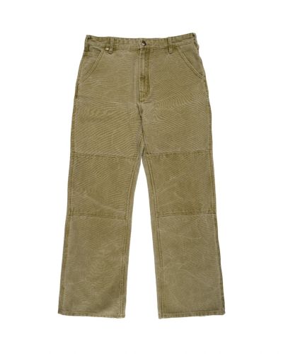 Acne Studios khaki canvas regular-fit trousers