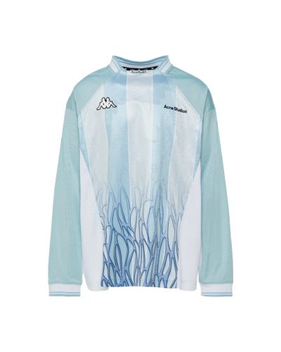 Acne Studios x Kappa football jersey blue long sleeve t-shirt
