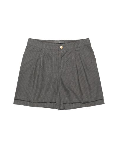 Alexander McQueen MCQ pleated striped shorts