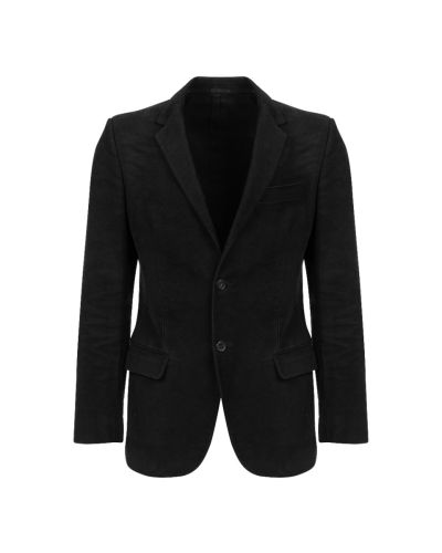 Alexander McQueen moleskin single-breasted blazer jacket
