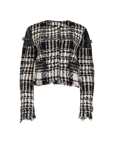 Alexander Wang Boucle tweeded cropped jacket