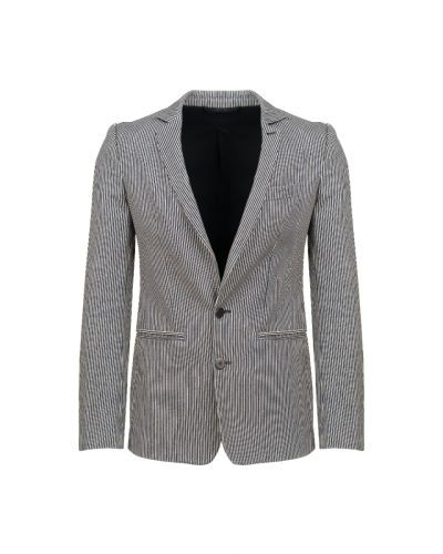 Balenciaga single-breasted striped blazer jacket