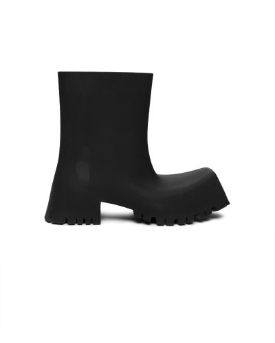Balenciaga Trooper rubber black boots