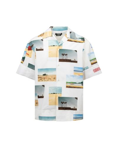 Calvin Klein 205W39NYC camp-collar printed poplin shirt