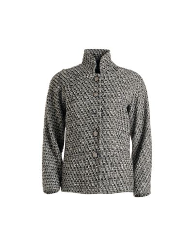 Chanel Tweed metallic grey laine & viscose blazer jacket
