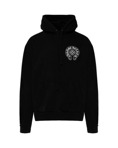 Chrome Hearts London Exclusive Horseshoe logo black hoodie
