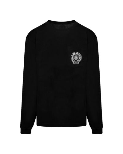 Chrome Hearts Miami exclusive horseshoe logo pocket long sleeve t-shirt