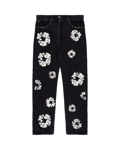 Denim Tears Wreath "Rhinestone 9pc" Levi's 501 denim pants