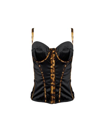 Dolce&Gabbana panther lined corset top