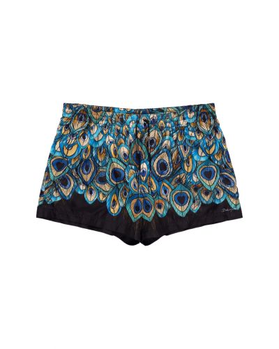 Dolce&Gabbana peacock feather swimming shorts