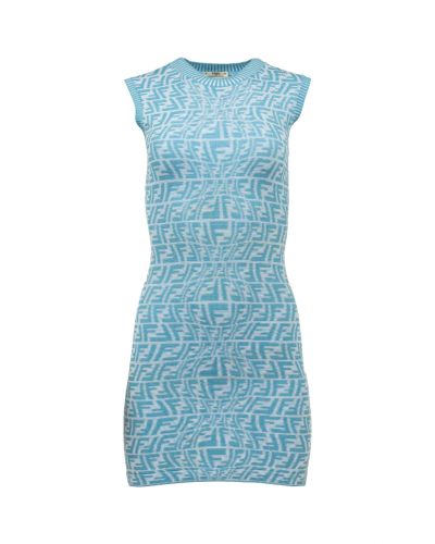 Fendi "FF" Vertigo monogram knitted dress