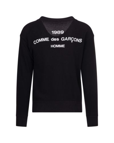 COMME des GARÇONS Homme 1989 black knitted cardigan