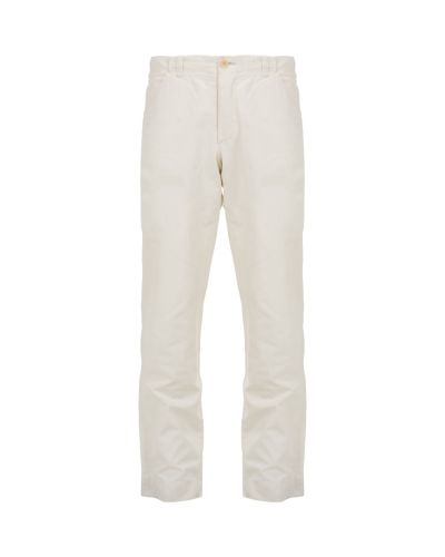 Helmut Lang waist loop white chino pants