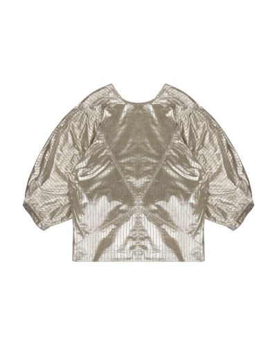 Isabel Marant Rolna metallic silver top