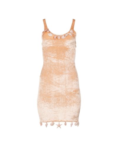 Loewe X Paula's Ibiza shell embellished rose dress