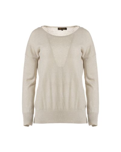 Loro Piana Boat collar silk-blend crewneck sweater