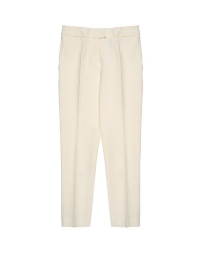 Magda Butrym San Pedro cropped silk cream pants
