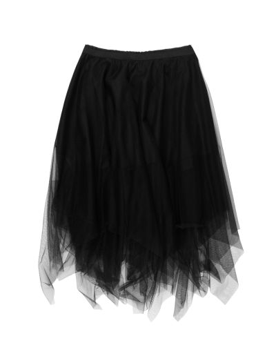 Marc Le Bihan Decalee tulle black skirt