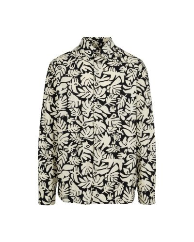 Marni "Eye Leaves" printed button-up shirt