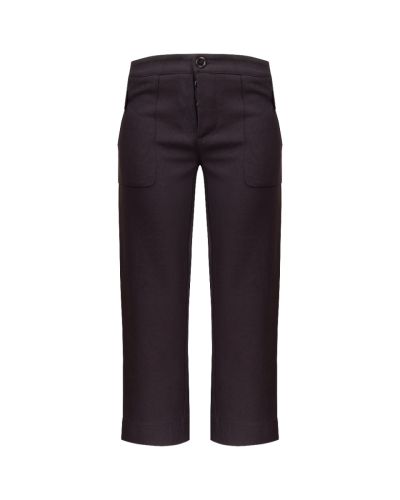 Marni Aubergine laine cropped pants