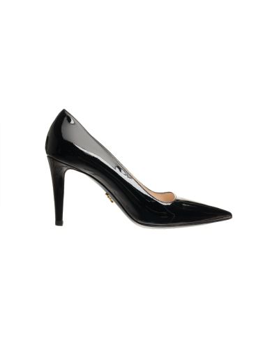 Prada patent leather pointy toe pump heels