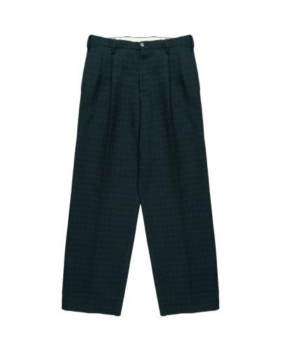 Raf Simons green plaid pants
