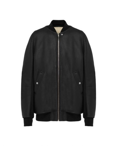 Rick Owens "SISYPHUS" lamb leather shearling bomber jacket