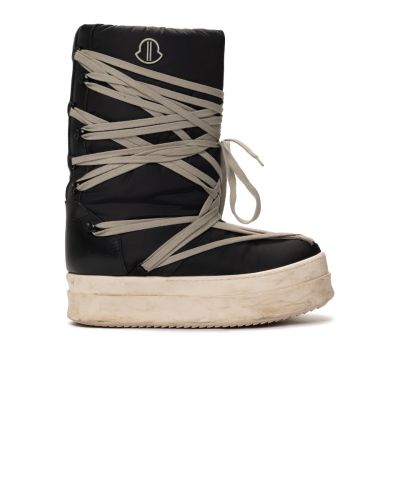 Rick Owens x Moncler Genius Big Rock padded black boots