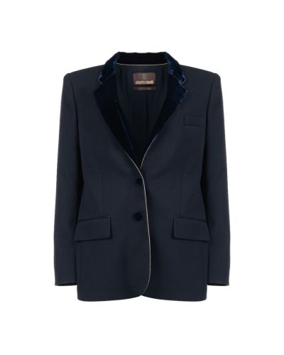 Roberto Cavalli velvet lapels blazer jacket