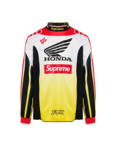 Supreme x Honda x Fox Racing moto jersey long sleeve top