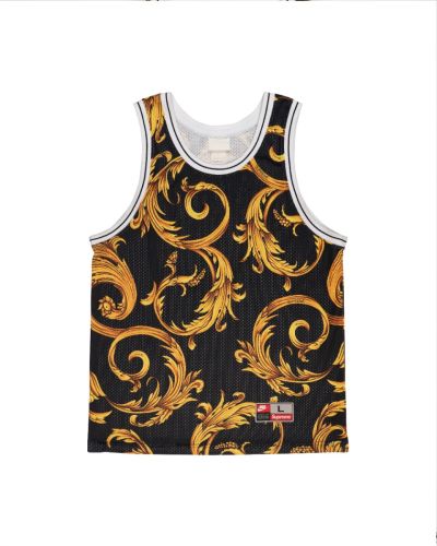 Supreme x Nike black basketball jersey t-shirt