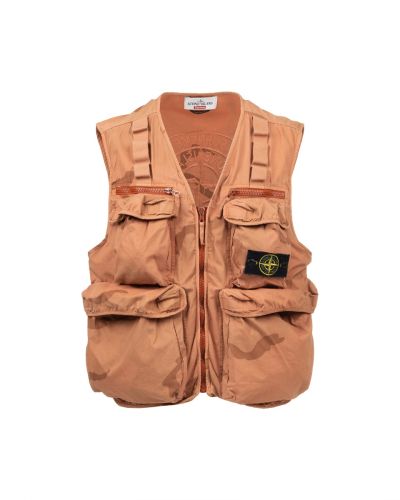Supreme x Stone Island cargo camo vest jacket
