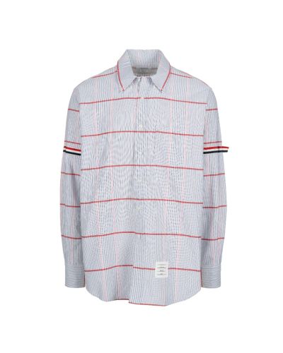 Thom Browne Oxford check Armband button-up shirt