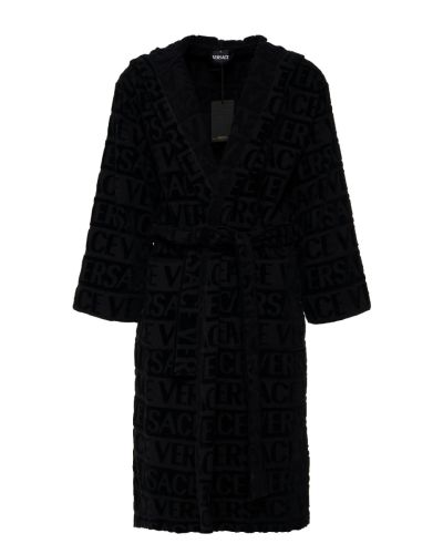 Versace allover monogram bathrobe