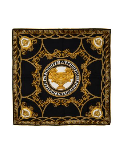 Versace lion & medusa silk scarf