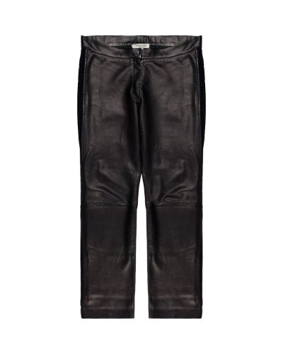 Yves Saint Laurent Rive Gauche black leather pants