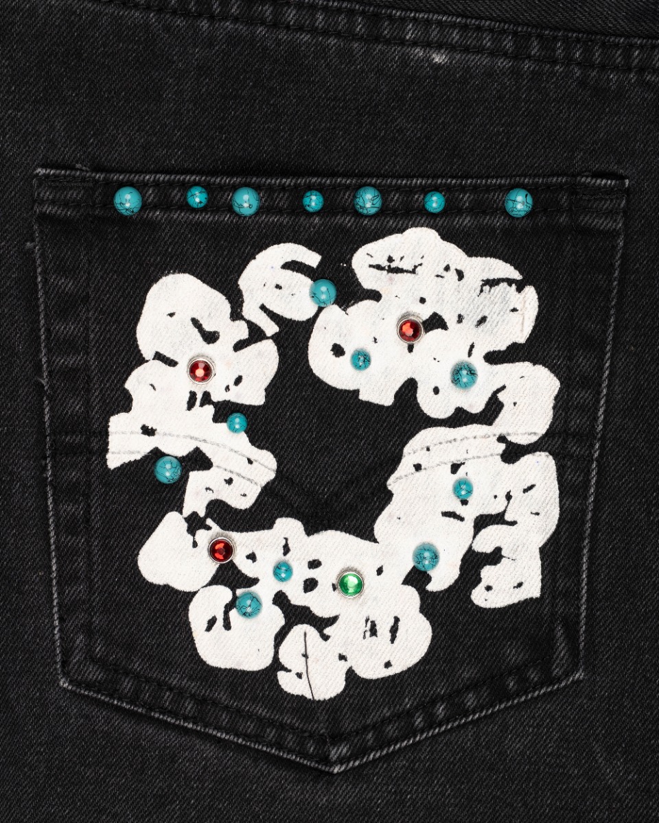 Denim Tears Wreath "Rhinestone 9pc" Levi's 501 denim pants thumbnail