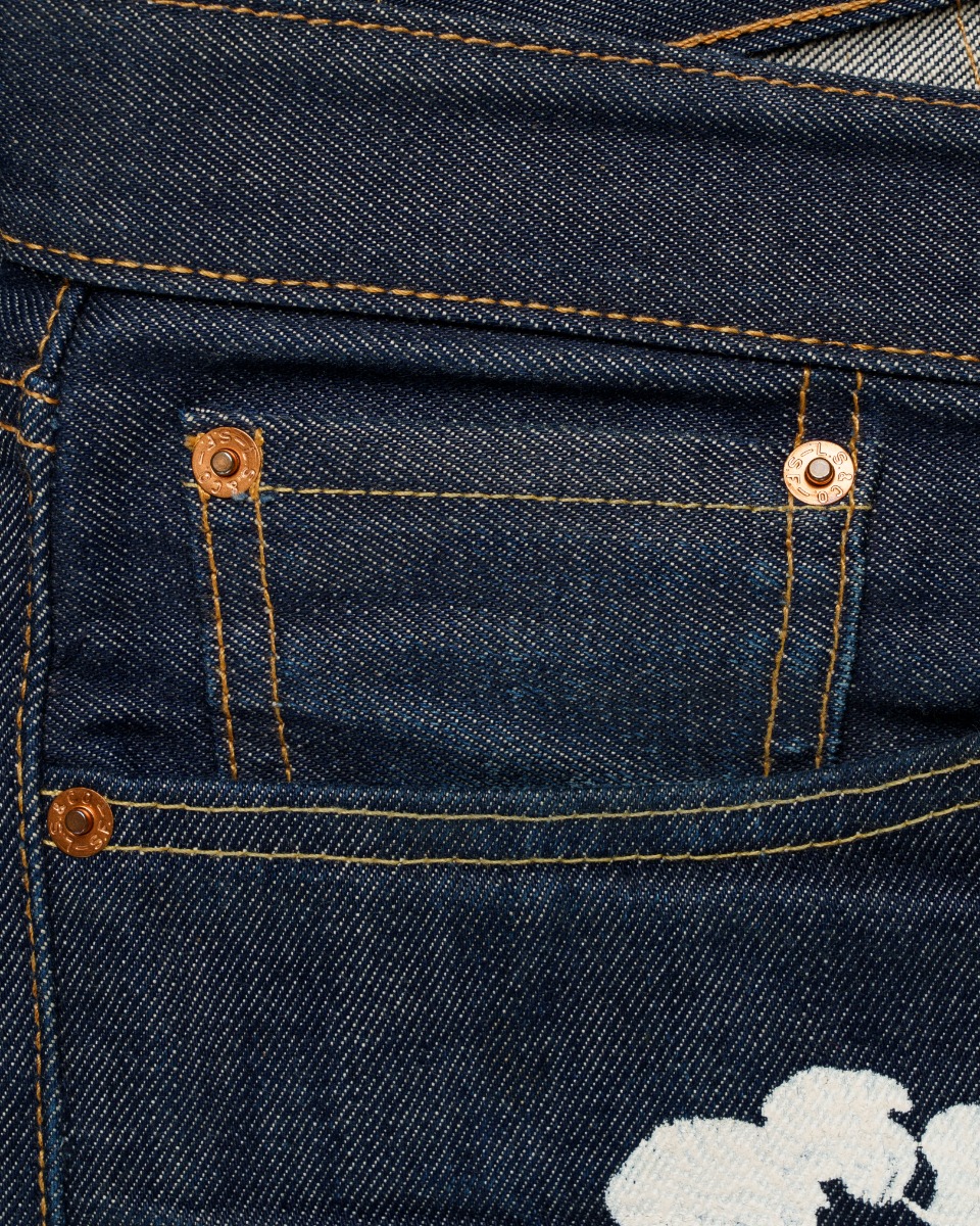 Denim Tears x Levi's wreath-print selvedge jeans thumbnail