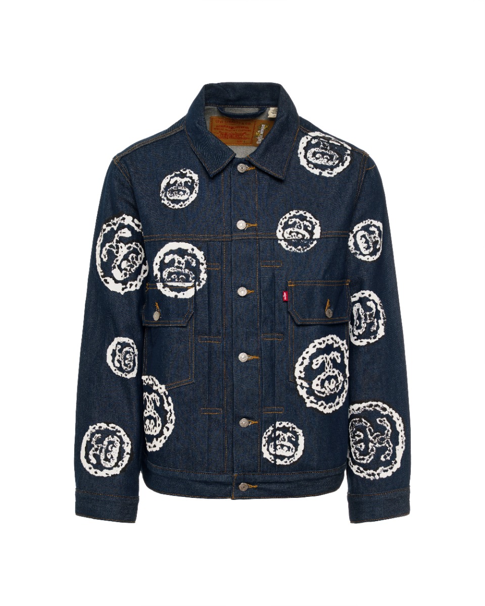 Denim Tears x Stüssy x Levi's type 2 raw denim jacket thumbnail