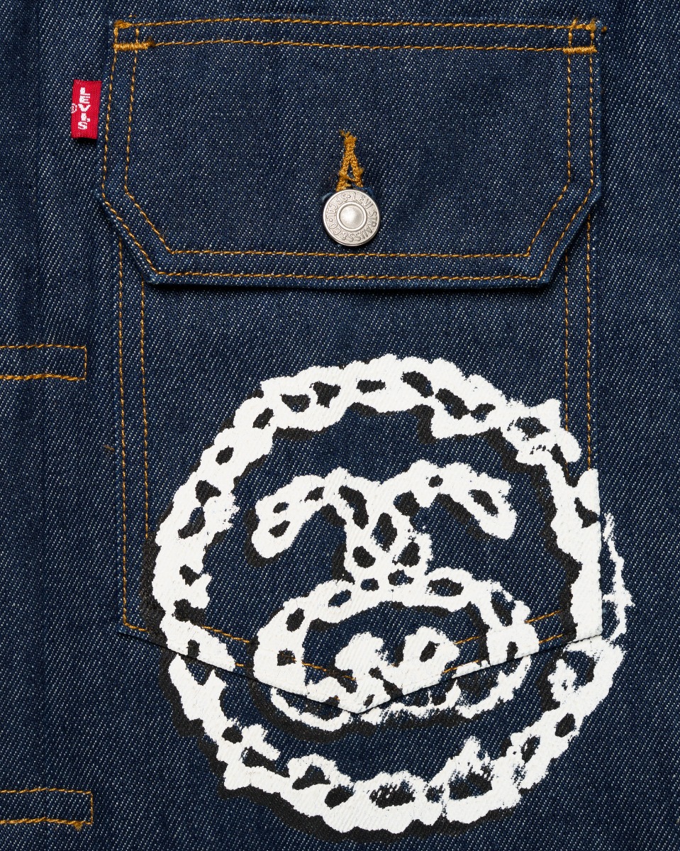 Denim Tears x Stüssy x Levi's type 2 raw denim jacket thumbnail