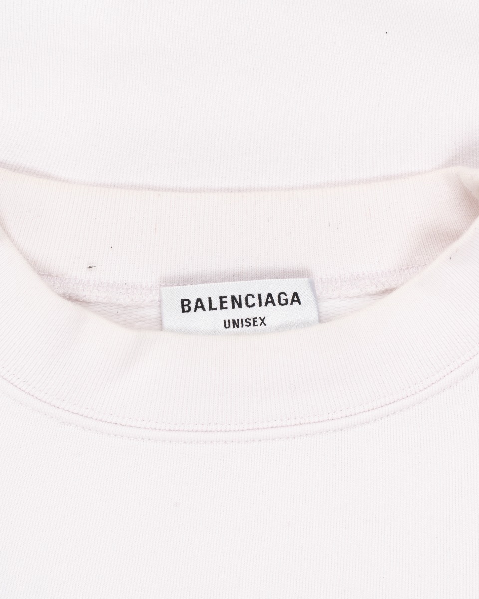 Balenciaga White Strike 1917 oversized crewneck sweatshirt thumbnail