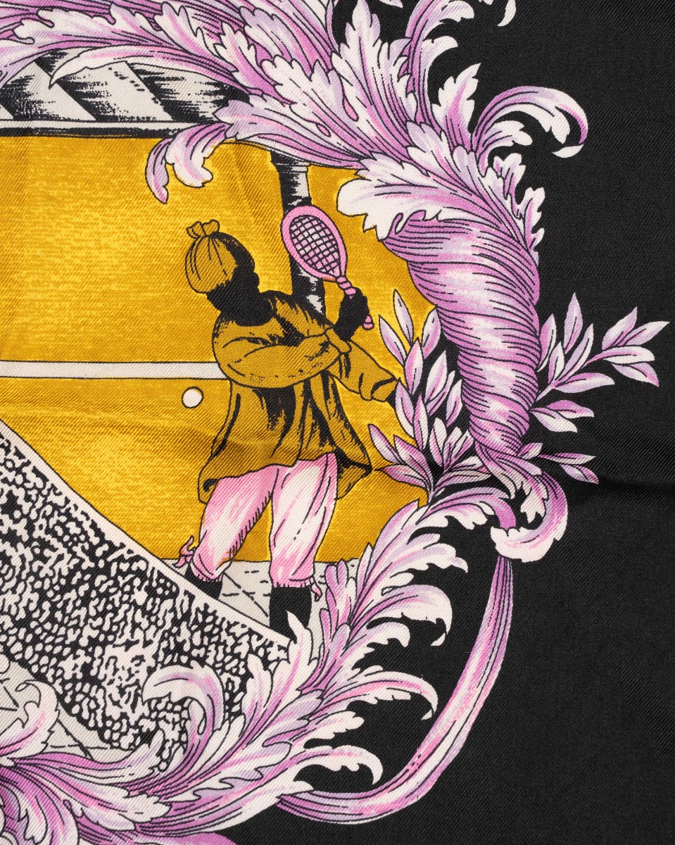 Versace sport tennis silk scarf thumbnail