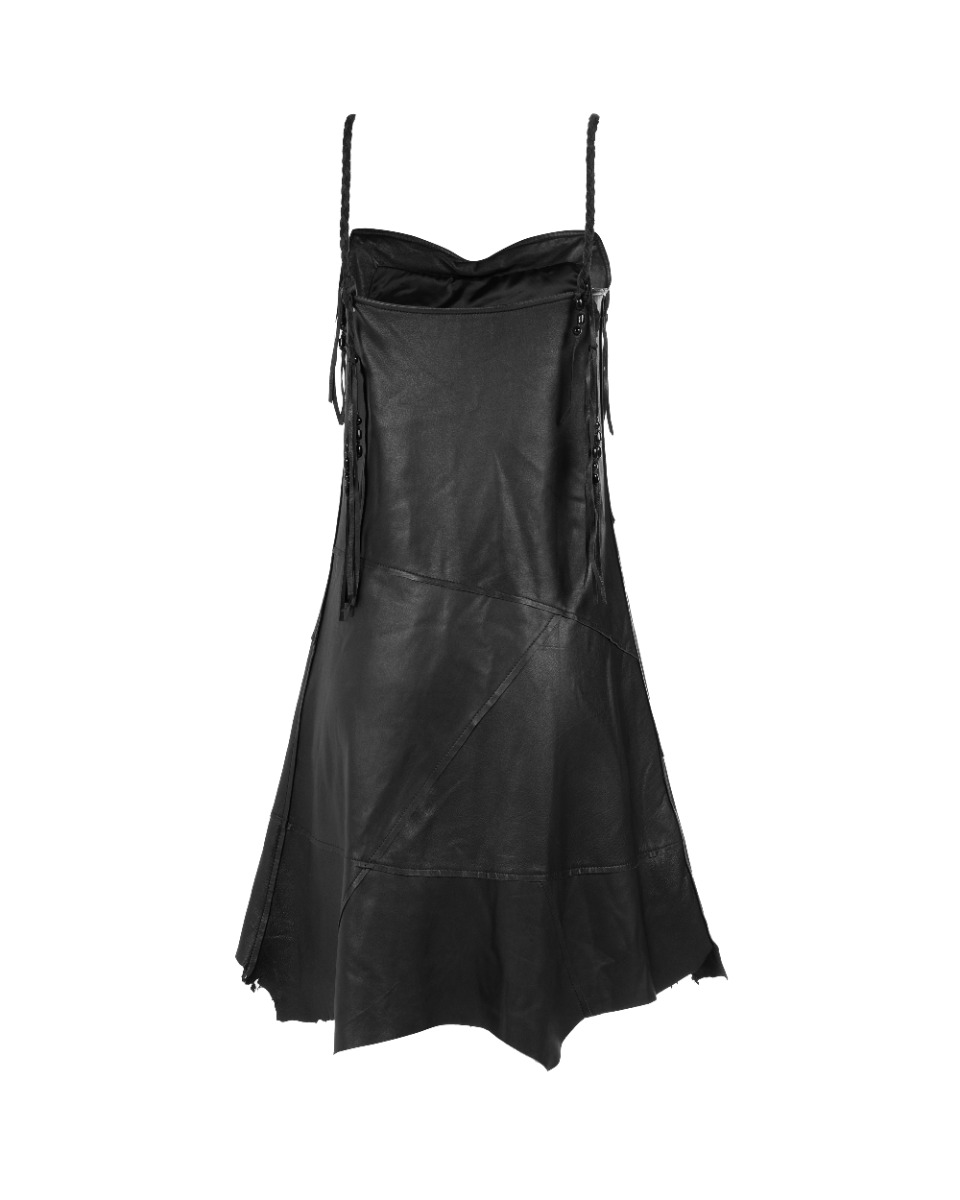 Diesel asymmetric hem mini black dress thumbnail