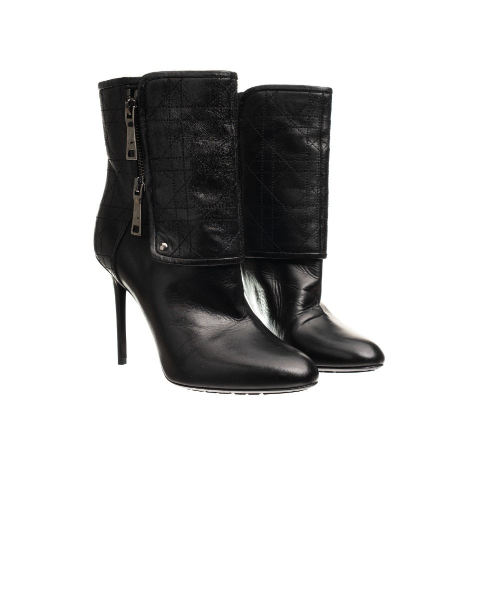 Dior Guetre Cannage ankle heel boots thumbnail