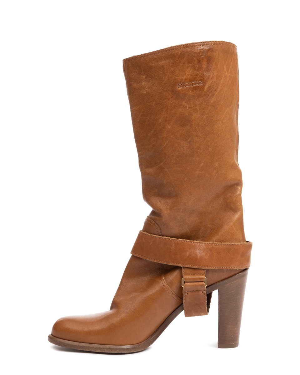 Dior Equstrian "CD" logo buckle leather boots thumbnail