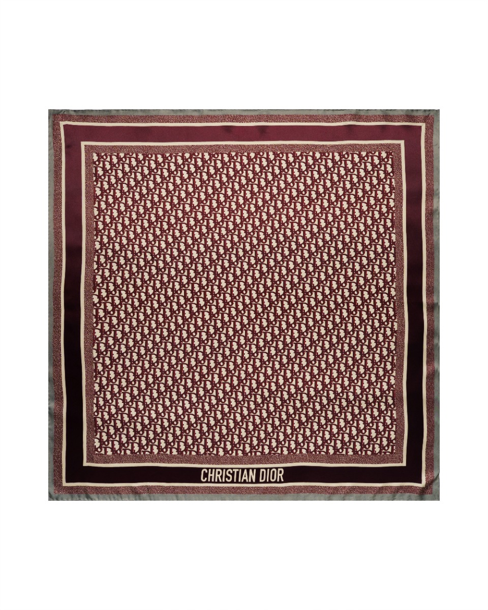 Dior Oblique monogram silk scarf