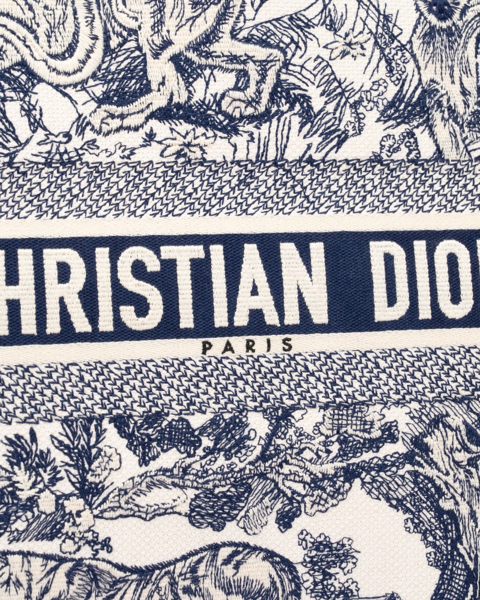 Dior Toile De Jouy canvas large tote bag thumbnail