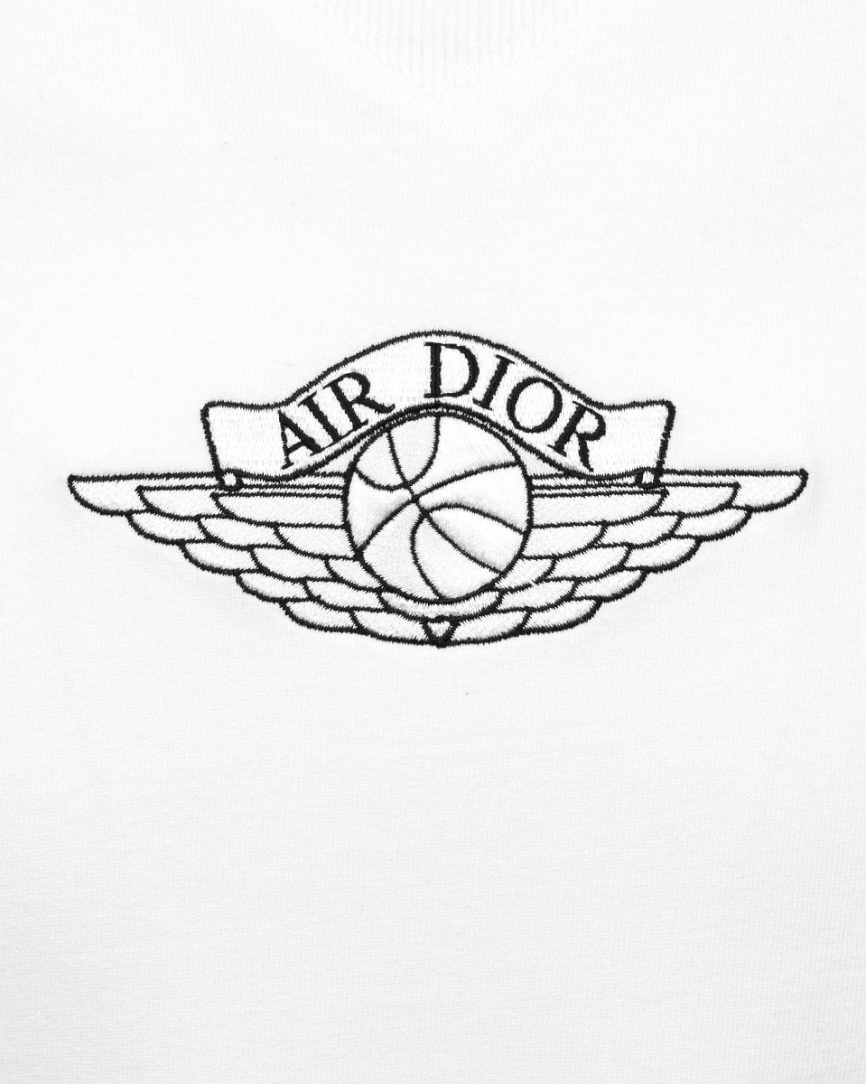 Dior x Air Jordan chest logo embroidery t-shirt thumbnail