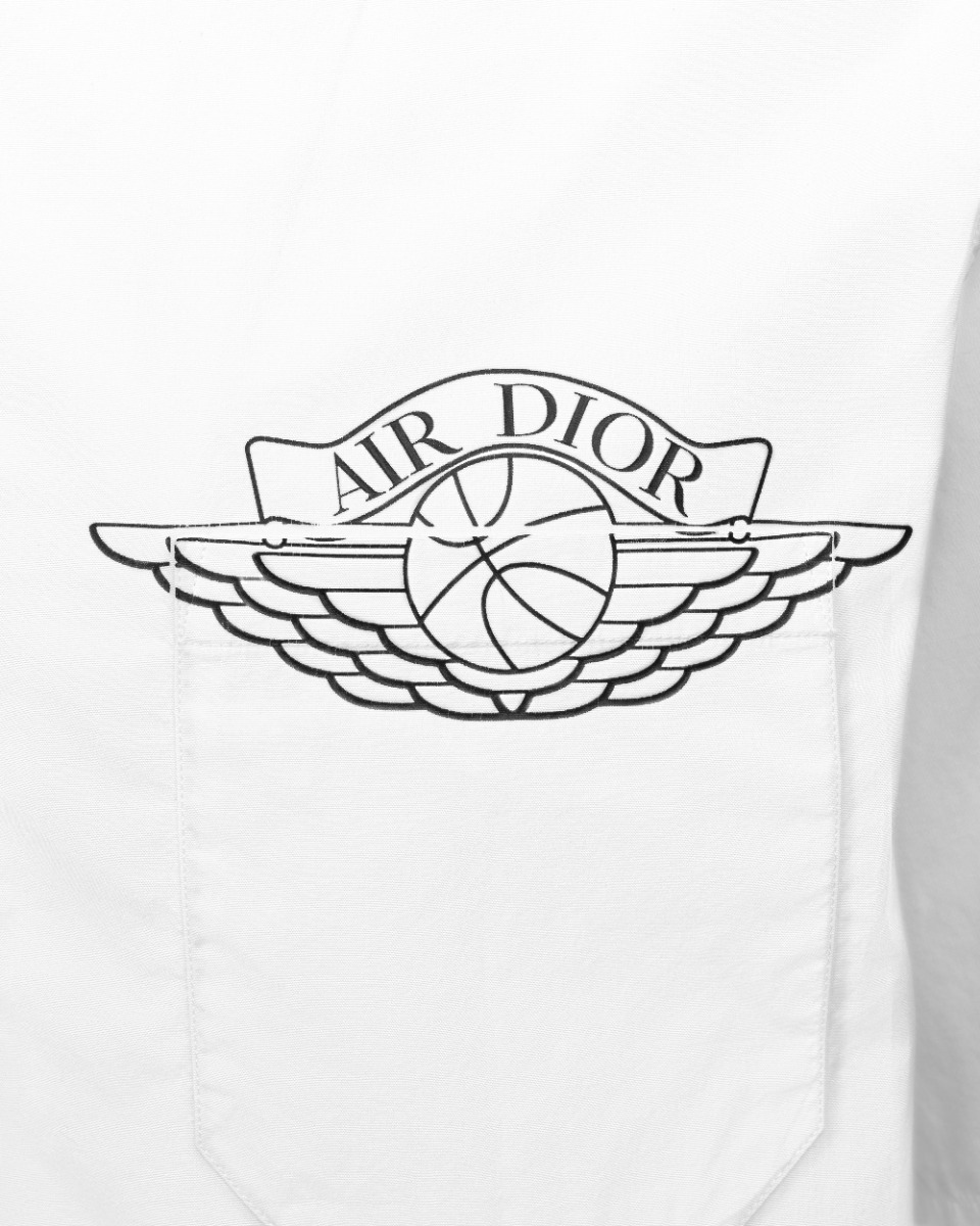 Dior x Air Jordan logo white shirt thumbnail